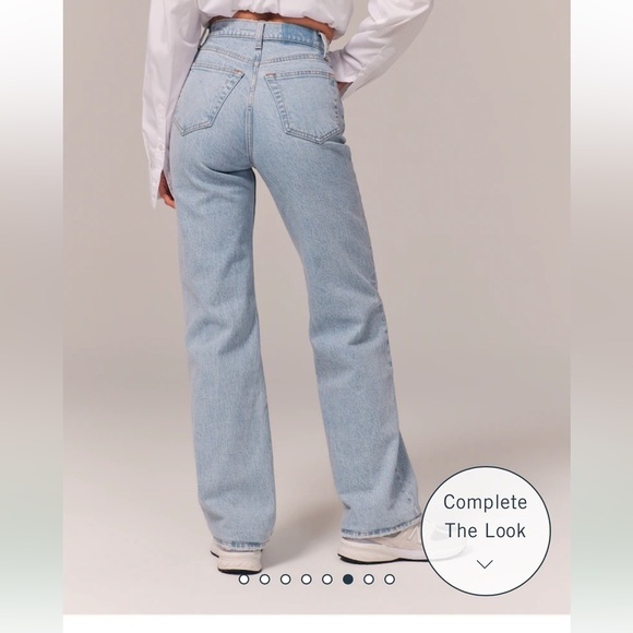 Abercrombie & Fitch Size 24 (37 in waist) The 90's Relaxed High Rise Jeans - Picture 3 of 14